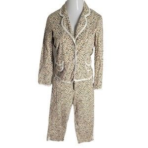 Graff Wear Classy Button Up Blazer & Crop Pants 2 Piece Outfit Set ~ Sz 8